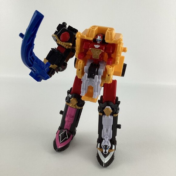 Power Rangers Ninja Steel DX Megazord 9" Action Figure Bandai 2015 INCOMPLETE - Picture 7 of 8